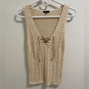 Y2K Vintage Arden B Cream Knit Top S